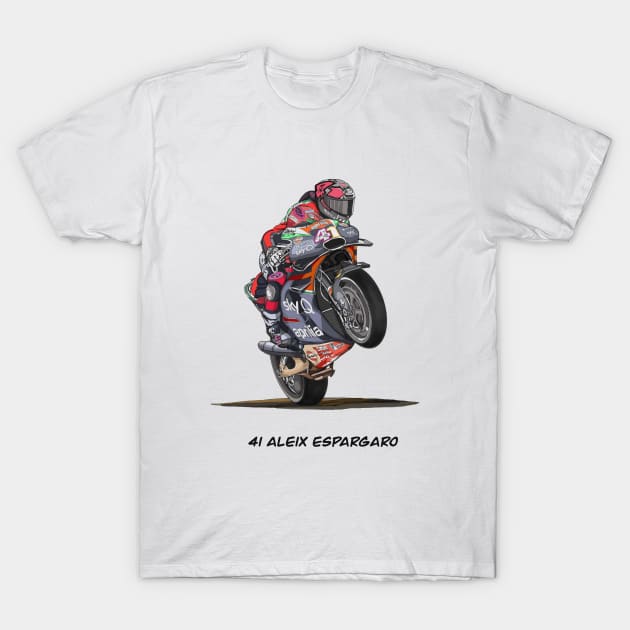 Drawing/Sketching MotoGP Team No 41 T-Shirt by Roza@Artpage